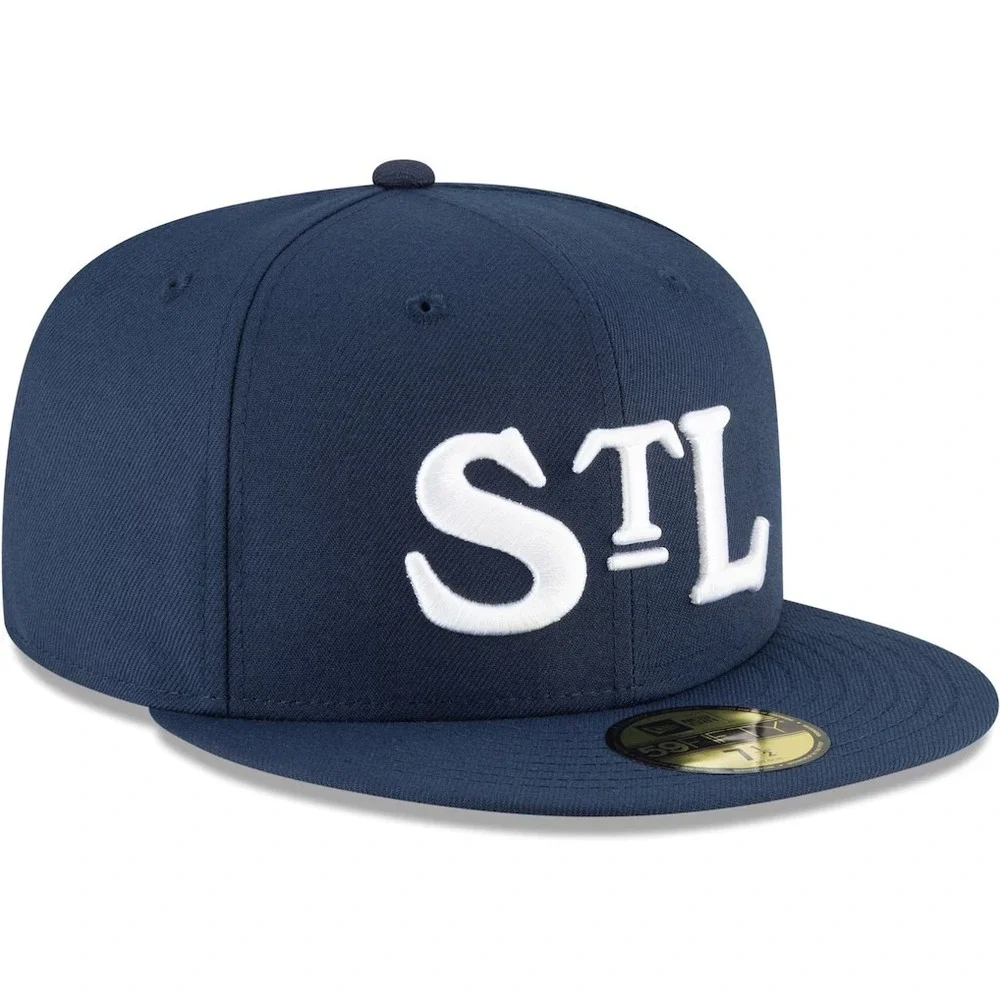 New Era Navy St. Louis Stars Cooperstown Collection Navy Fitted Hat Size 7 1/8
